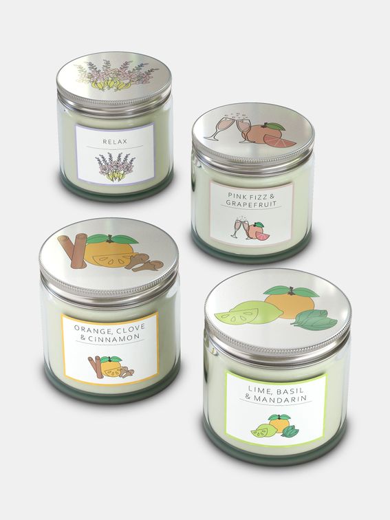 custom jar candles scents