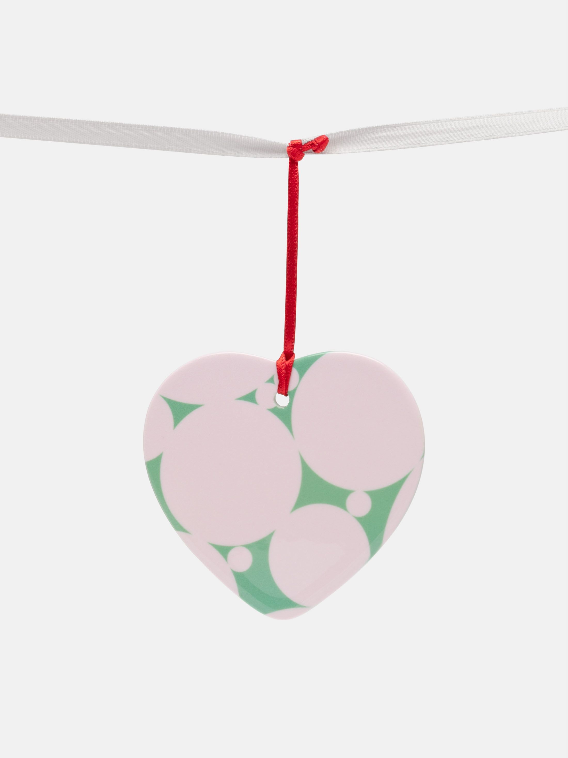 custom christmas ornament heart