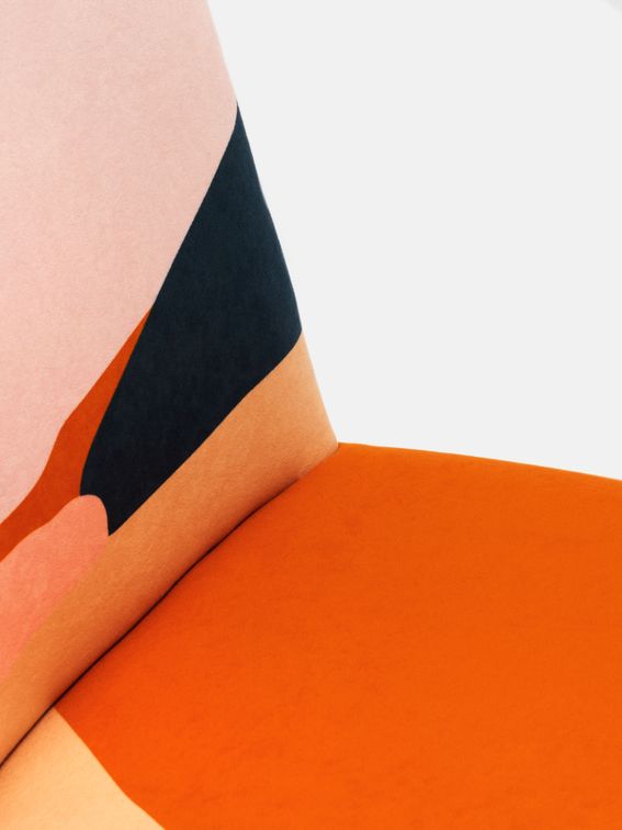 fabric of custom occasional chair