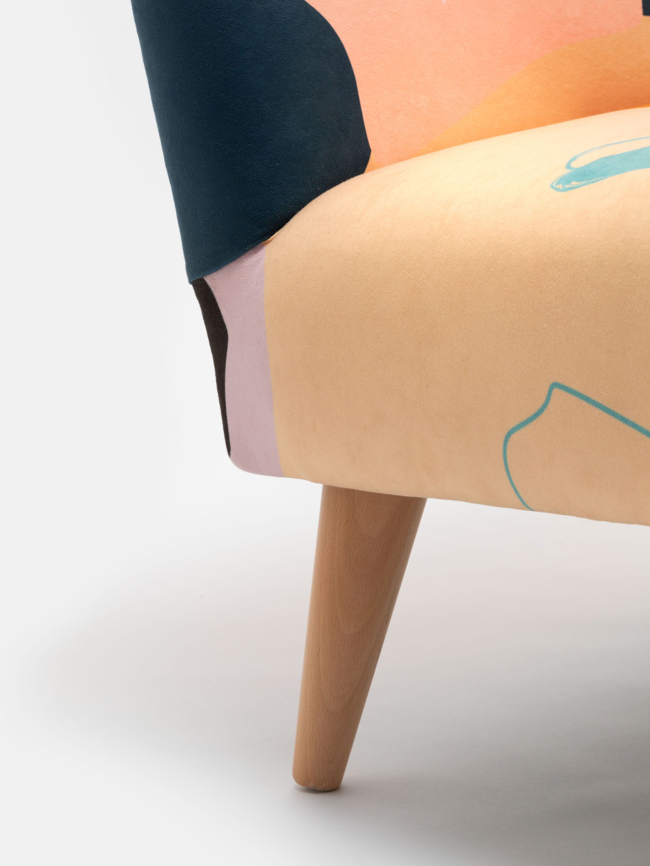 leg of bespoke chair