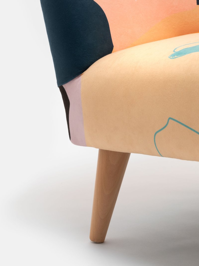 leg of bespoke chair