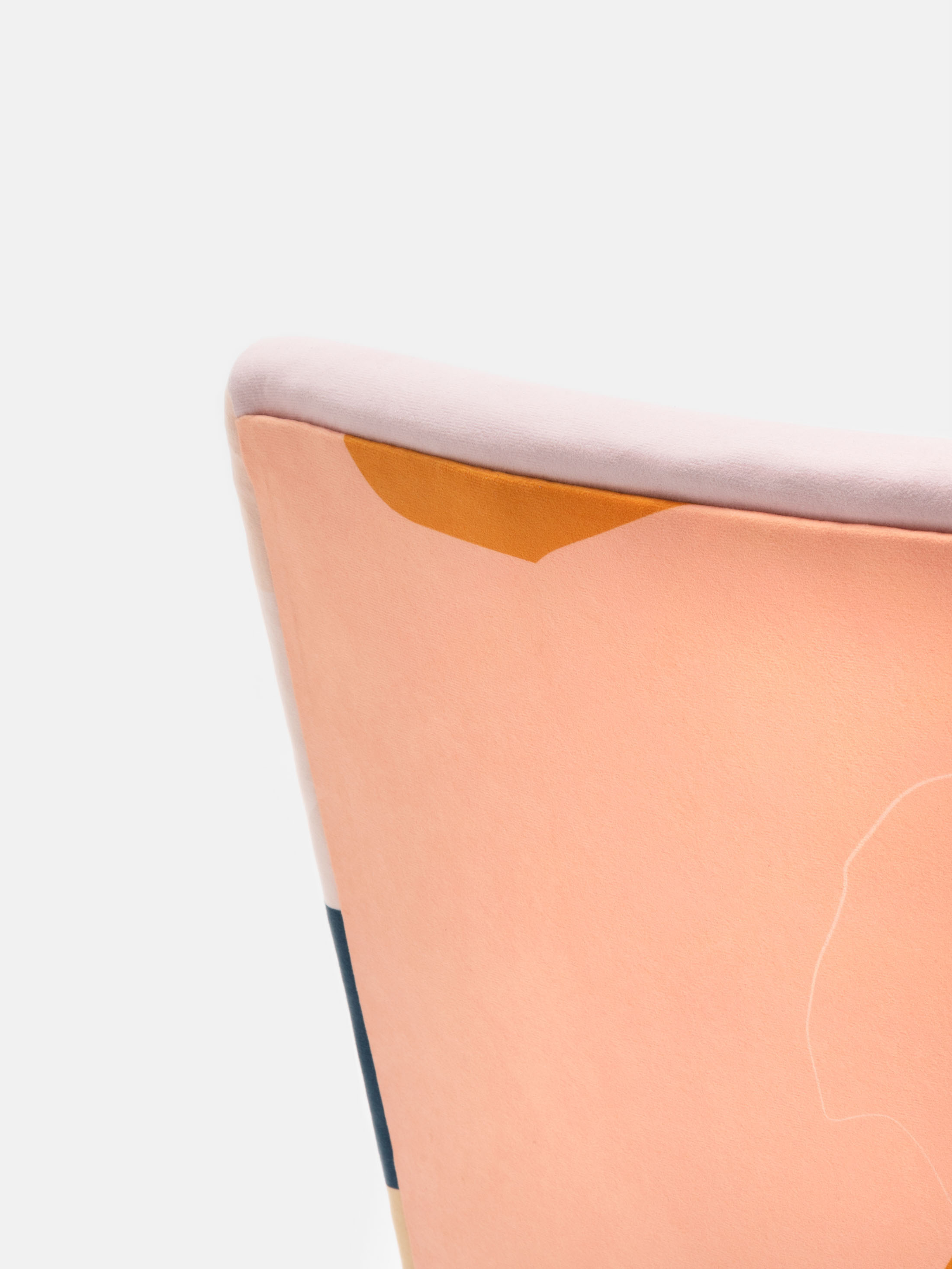 back of custom occasional chair