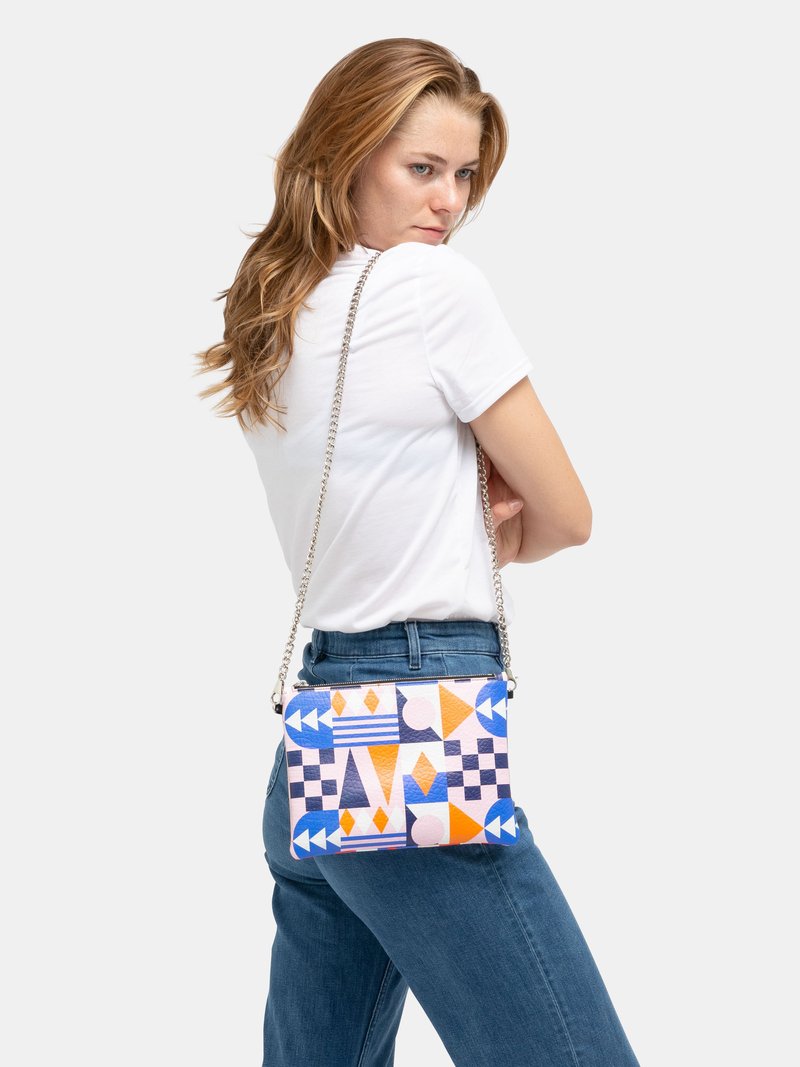 soft leather crossbody bag with your designs