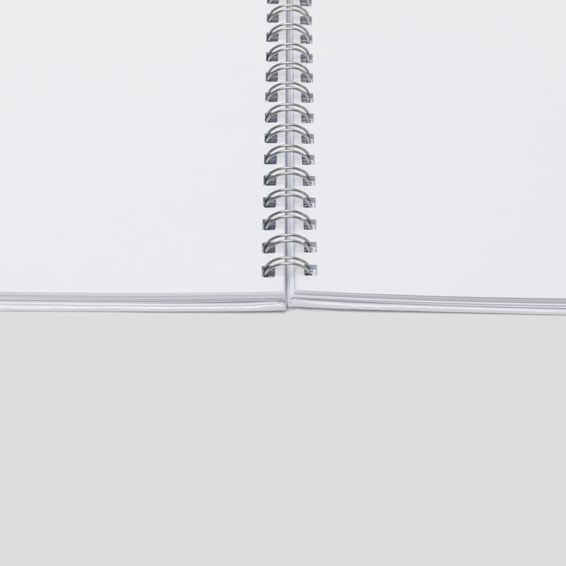 Intérieur du cahier à spirales personnalisé