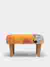 bespoke footstools with purple design