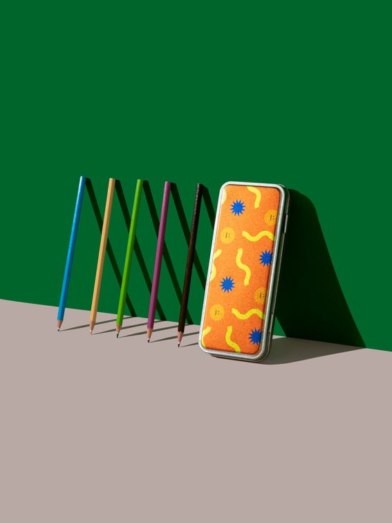 缶ペンケースに オリジナルデザイン 印刷