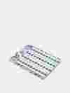sets de table personnalisables avec motif bleu et blanc