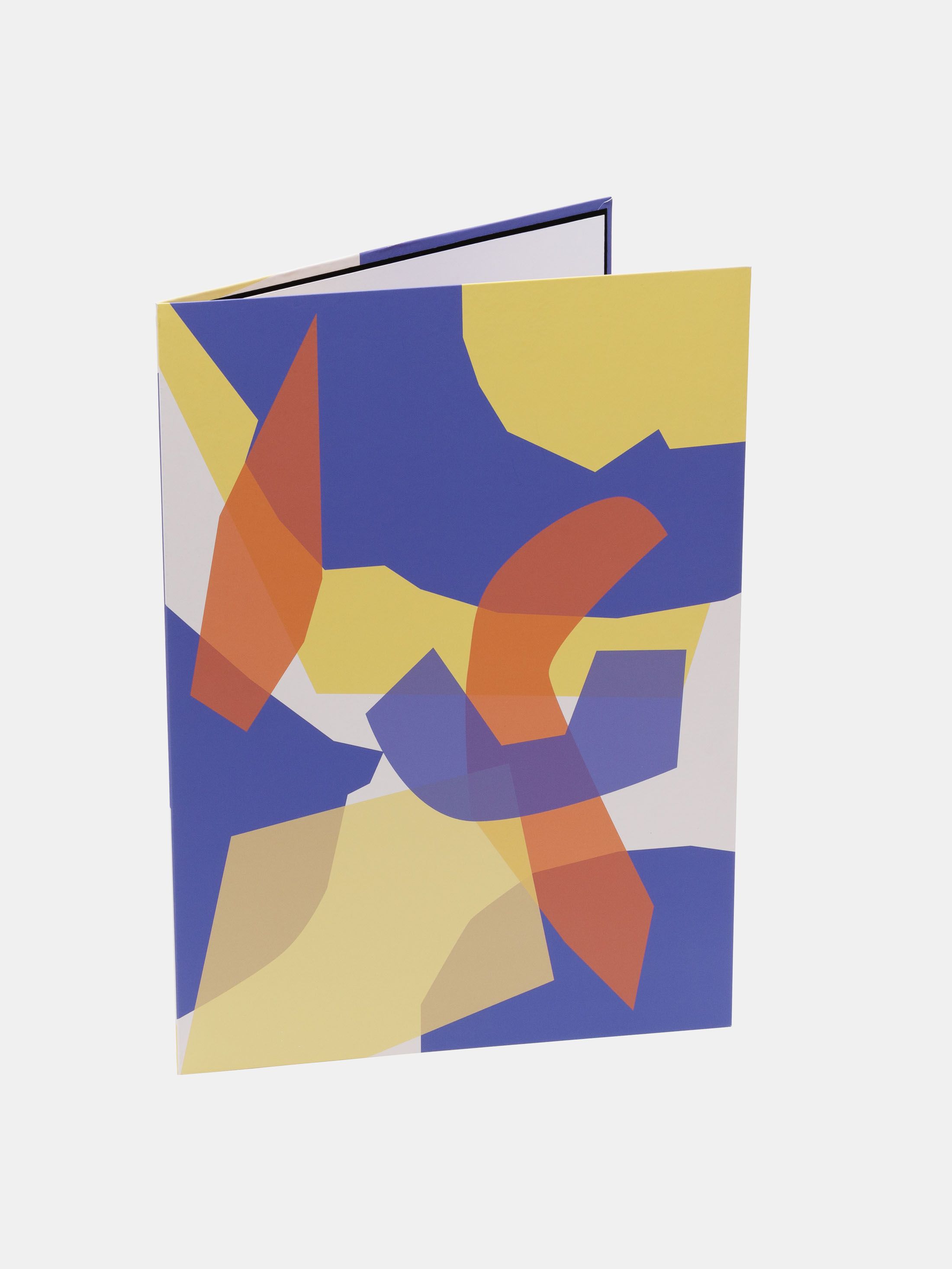 giant card printed with abstract pattern