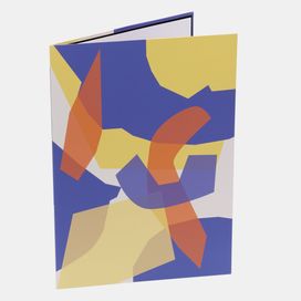 giant card printed with abstract pattern