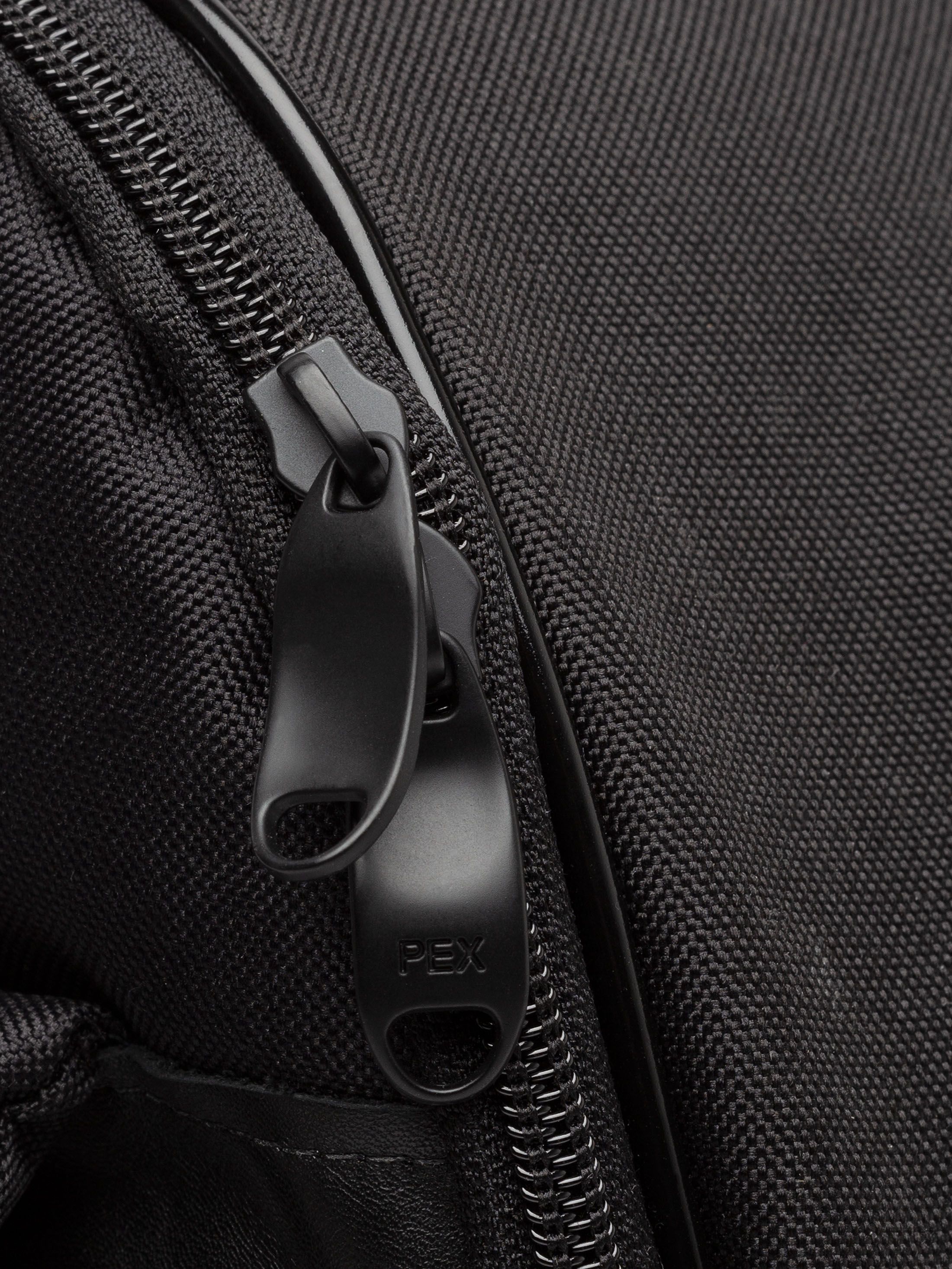 zipper detail of custom backpack