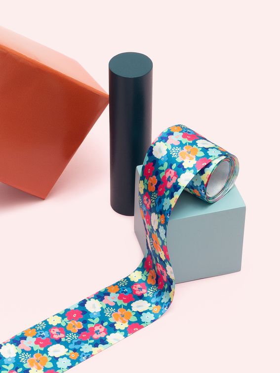 Custom printed Ribbon with boxes