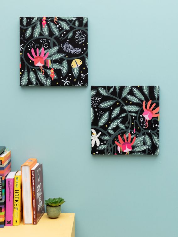 canvas on frame detail