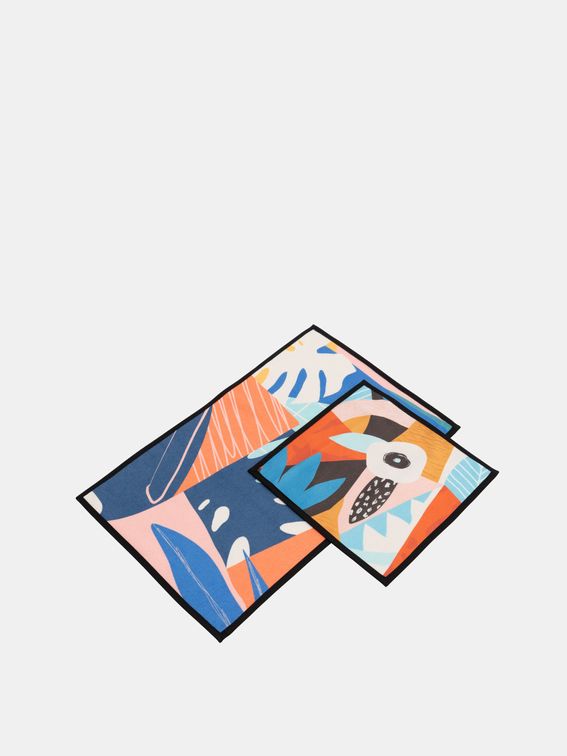 printed towel set