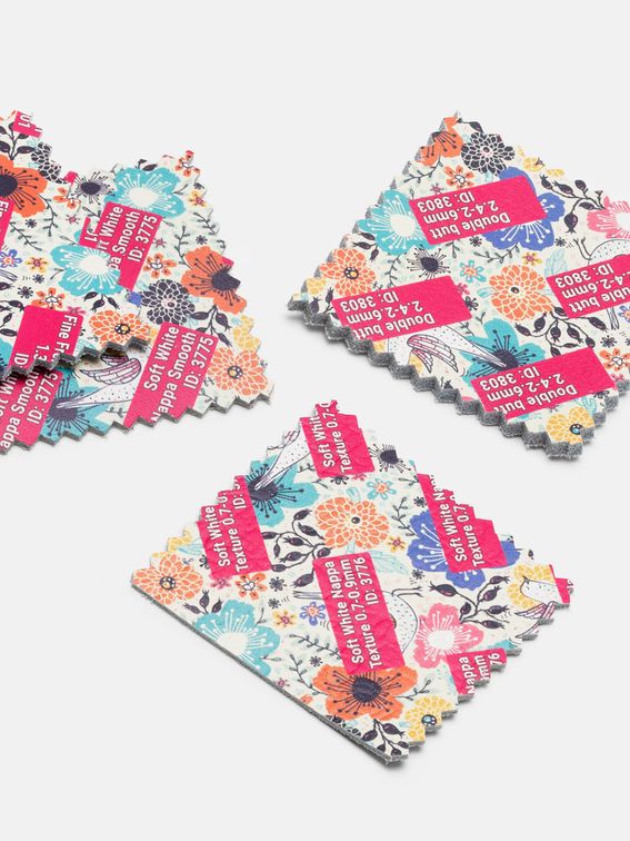 leather sample swatches