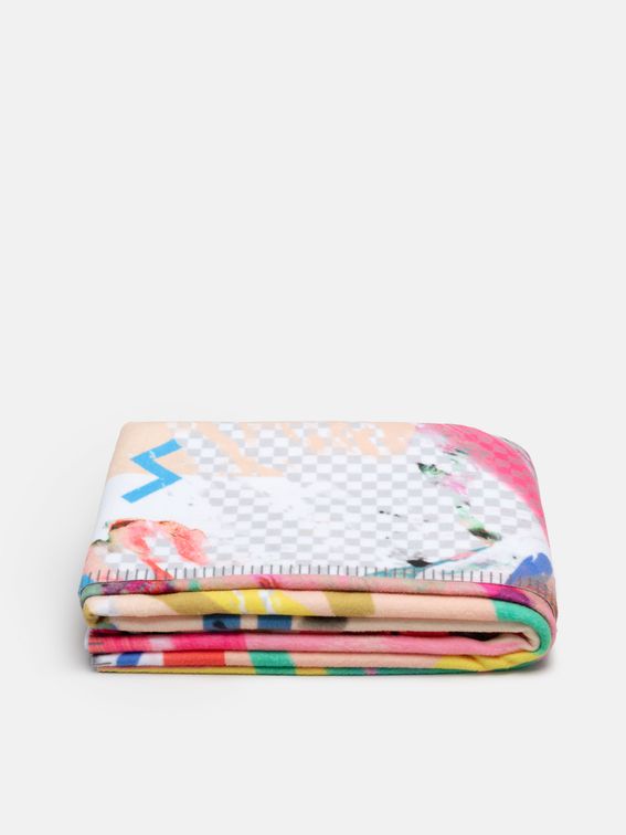 Folded view of soft blanket