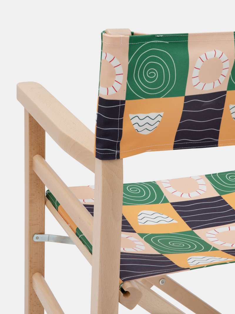 detalle lona silla plegable personalizada