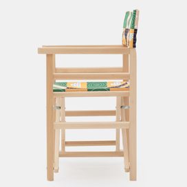 Beech wood frame detail of director's chair uk