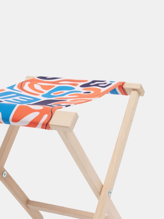 chaise pliante personnalisable, version pliée