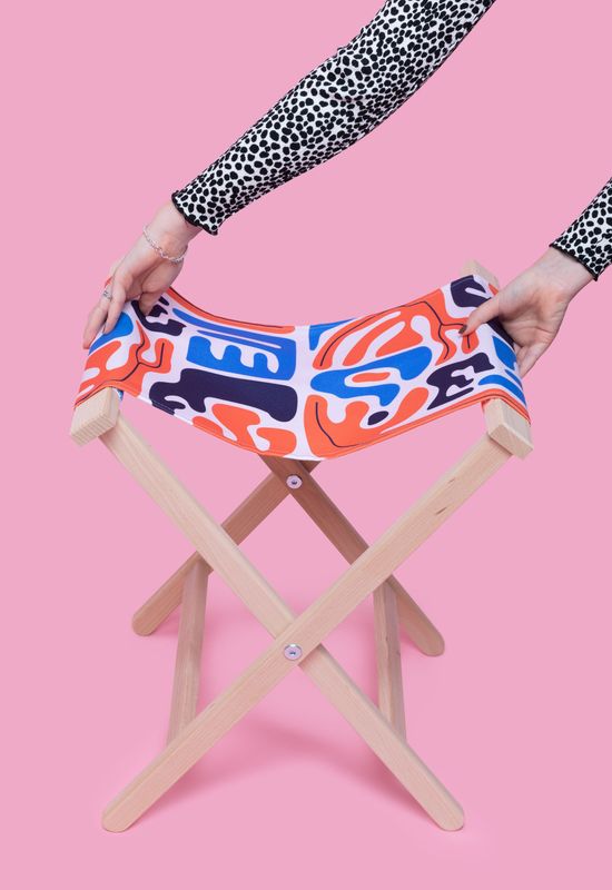 Folding Camp Stool. Custom Printed Folding Chairs