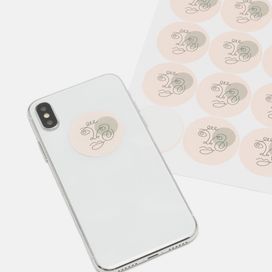 Designer stickers for home print with your artwork