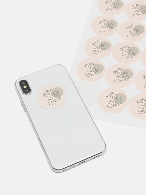 Impression sur autocollants ronds ou carrés