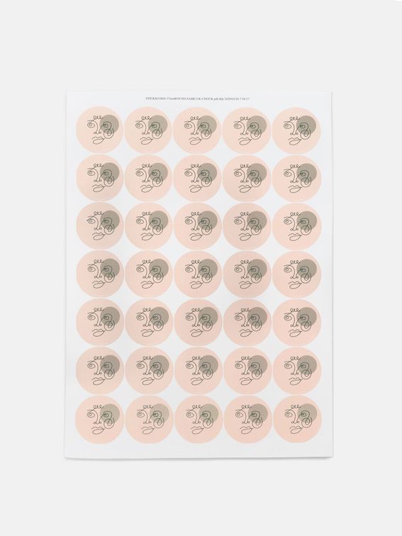 Present sticky label tag design for you presents