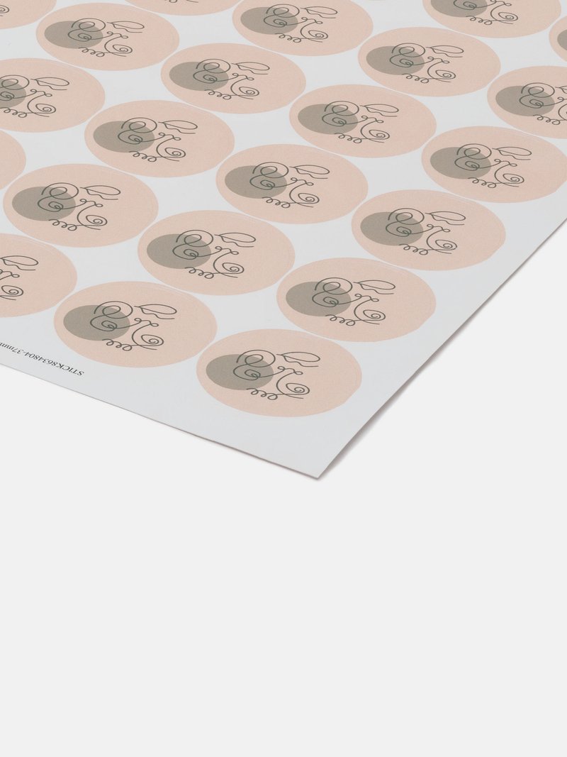 Designer stickers for home print with your artwork
