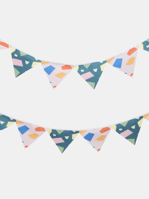 bespoke bunting in classic gingham and floral patterns