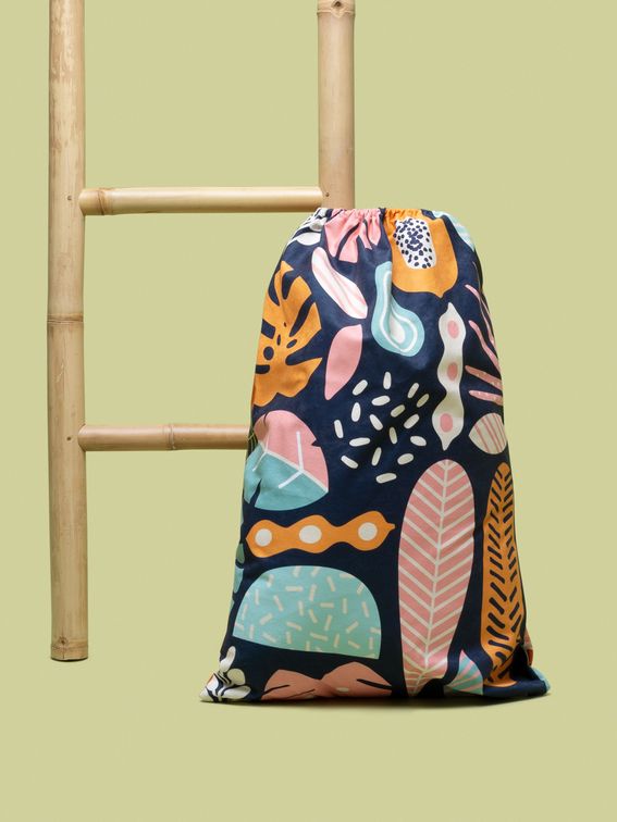 Design your own drawstring toy storage bag