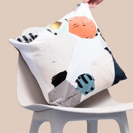 make your own pillow using art