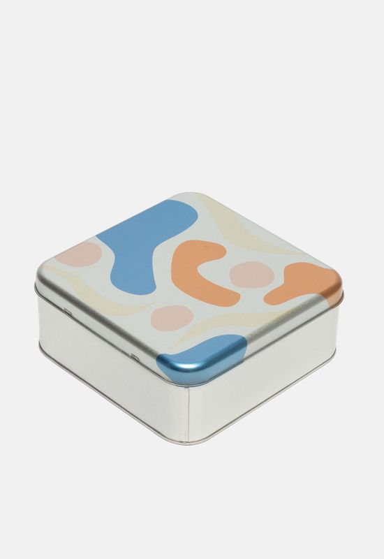 Print personalised square tin lid design