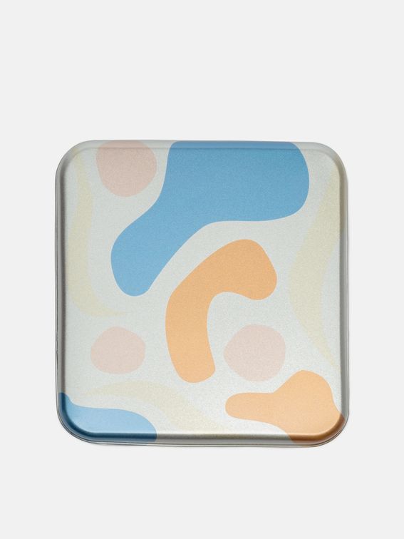 Rectangular wrap tin lid print
