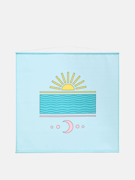 fabric wall hangings with decorative colorful design