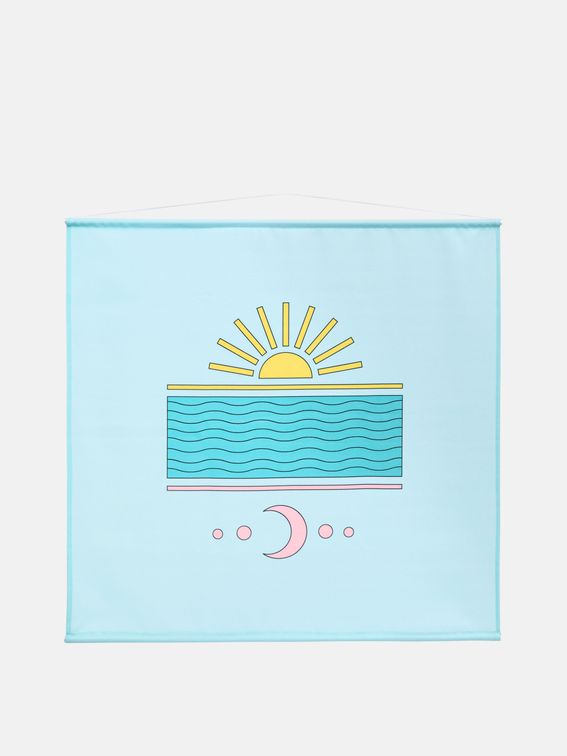 fabric wall hangings with decorative colourful design