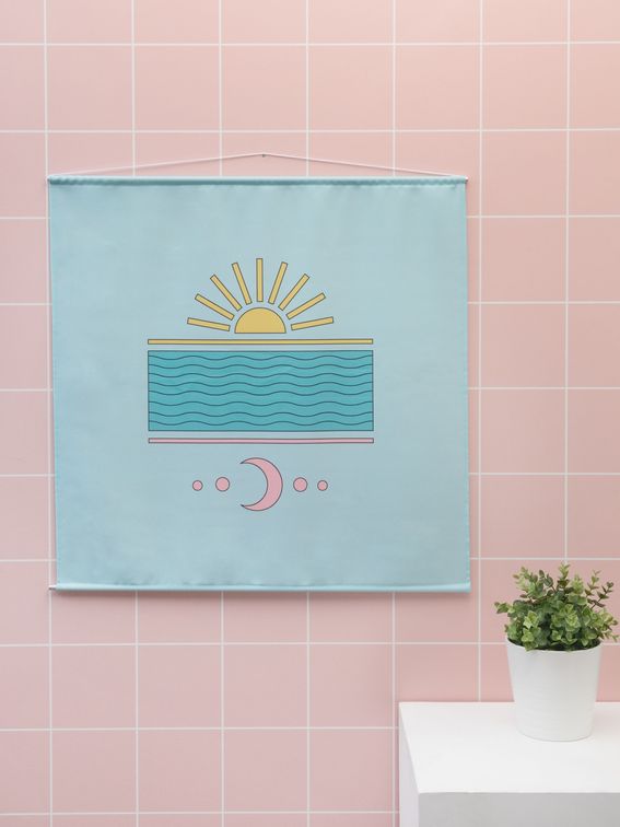 2 fabric choices for your decorative wall hangings