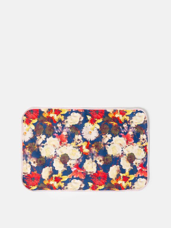 鮮やかな花柄デザイン ベビーマット