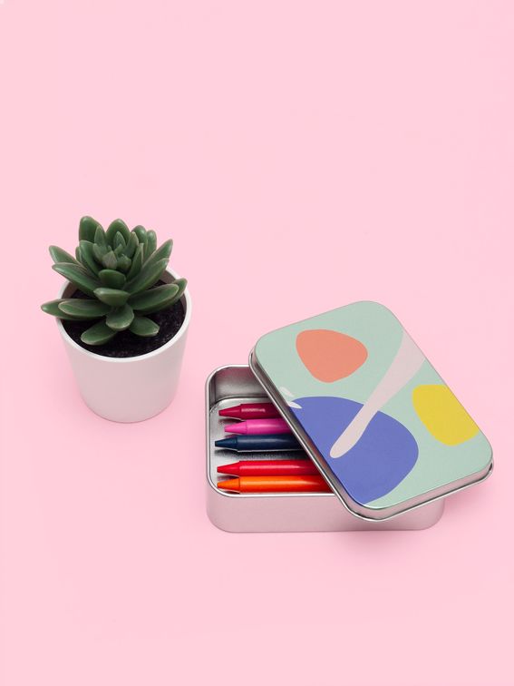 printed silver tin