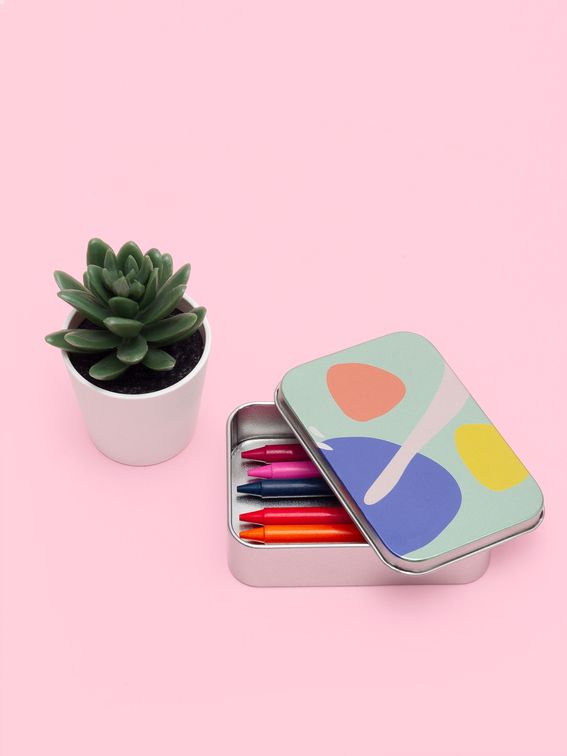 printed silver tin