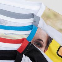 t shirt with face on it collar options