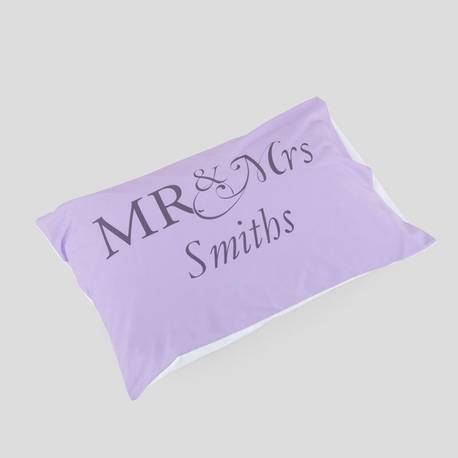 personalised mr and mrs pillowcases