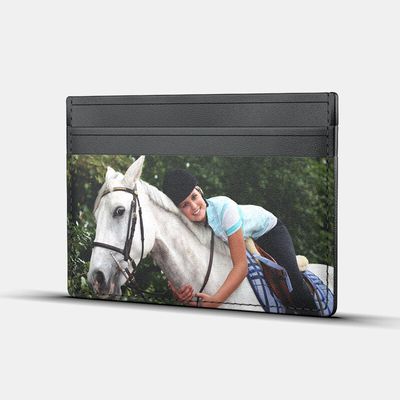 personalized leather card holder