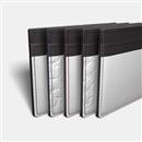 custom printed personalised leather card holder edge options