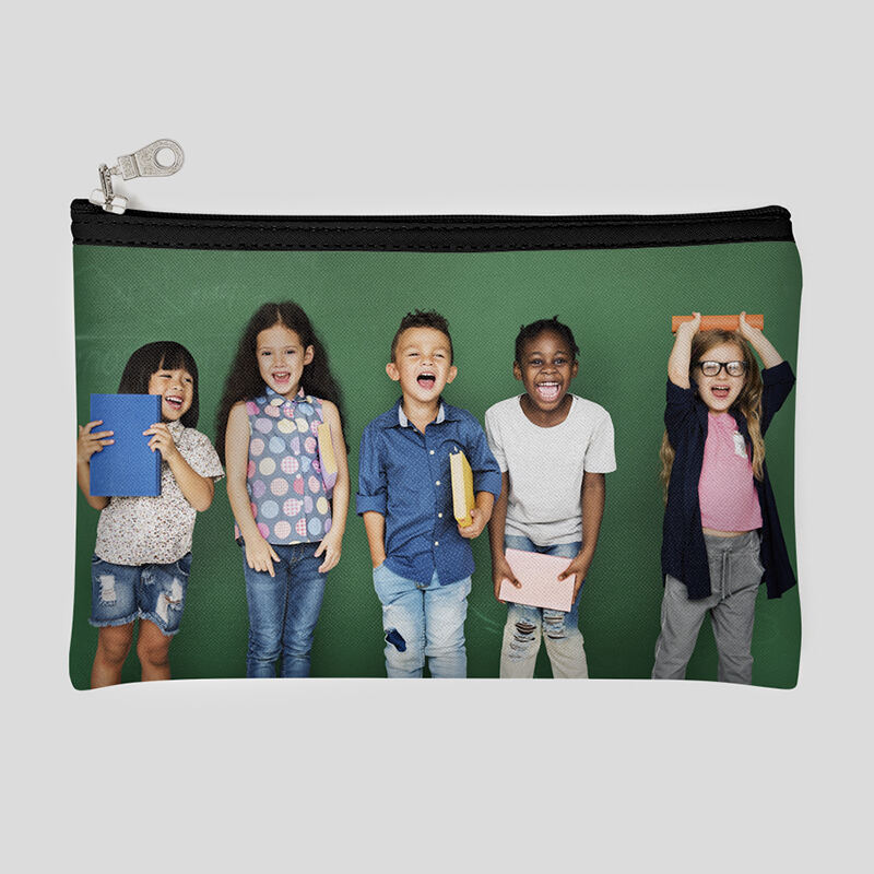 Custom printed outlet canvas zipper pouch