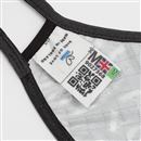 printed face mask tag