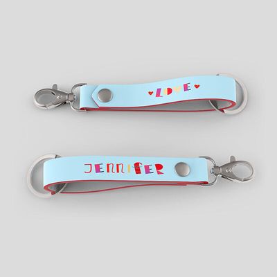 personalised name keyrings