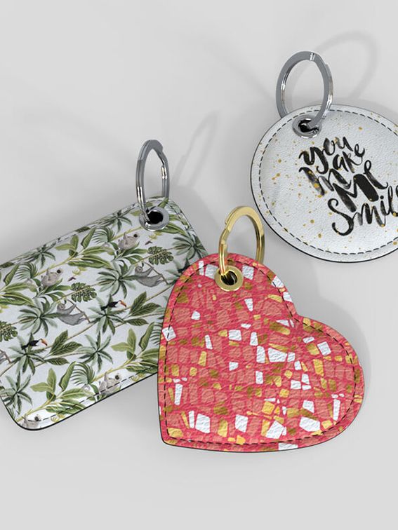 personalized designer keyrings
