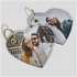 heart shaped personalized designer keyrings