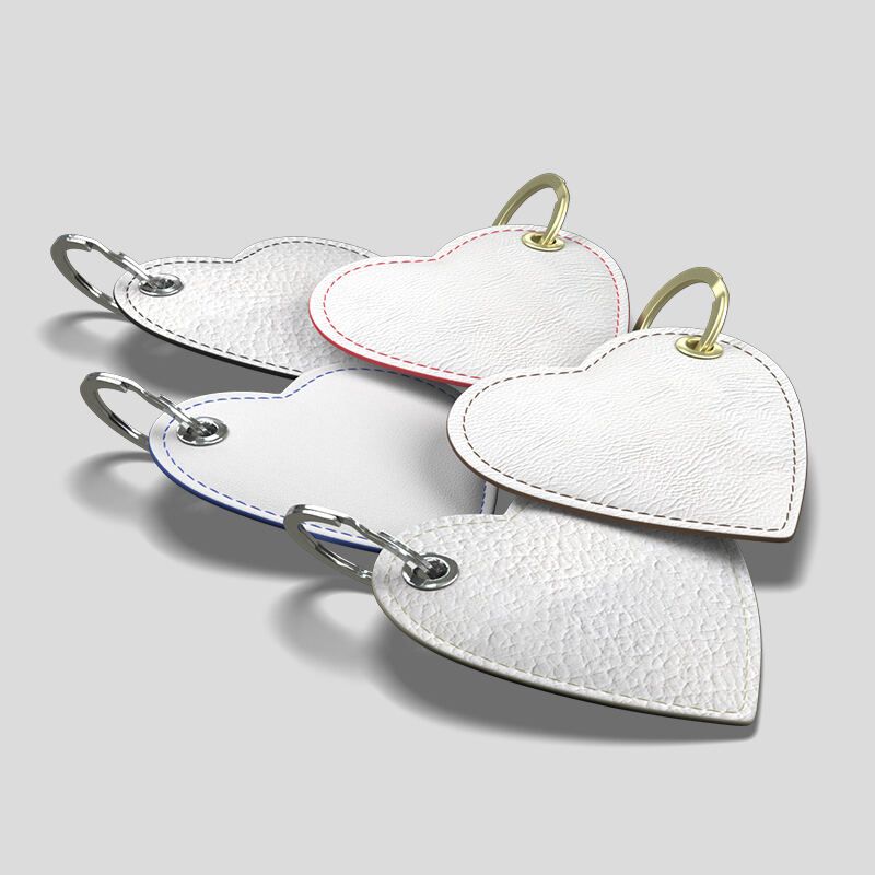 Personalized Designer Keyrings. Custom Luxury Leather Keyring