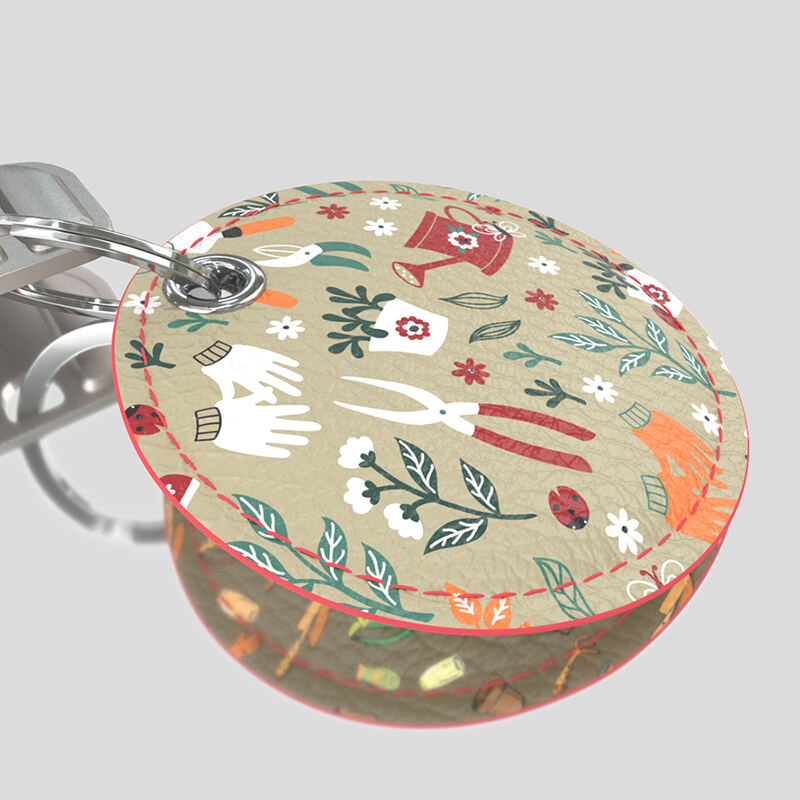 customised double sided luxury keychain