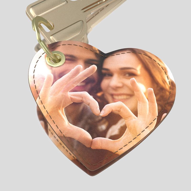 Personalized Designer Keyrings. Custom Luxury Leather Keyring